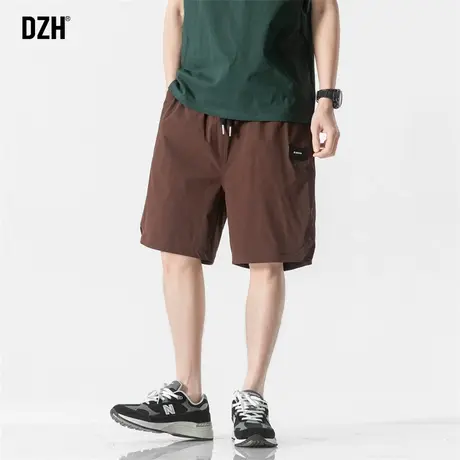 男士冰丝短裤男夏季薄款潮牌直筒宽松速干户外运动五分裤美式中裤商品大图