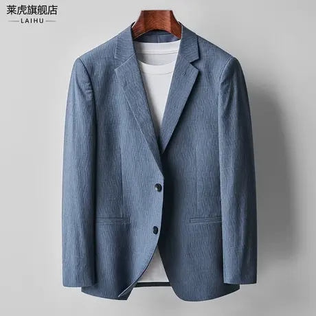 休闲西装男士外套春季新款韩版修身帅气小西服潮流时尚单件上衣男商品大图