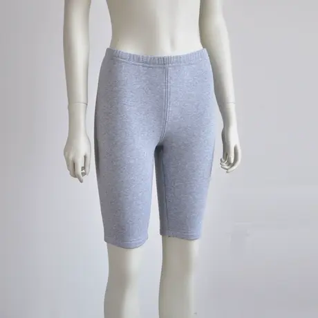 必菩秋款5分裤加绒保暖裤女中老年灰色打底裤紧身裤秋裤春秋冬商品大图