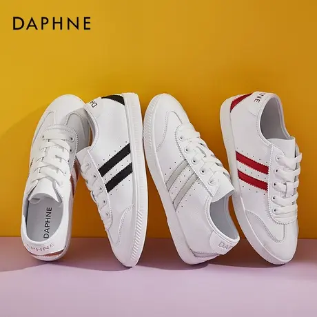 达芙妮阿甘鞋女夏季透气学生百搭小白鞋平底休闲运动鞋白色跑步鞋图片