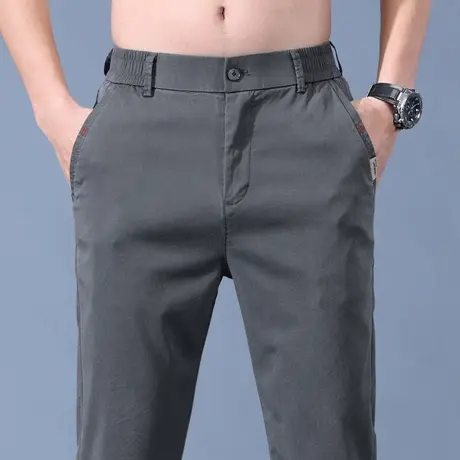 冰丝西服正装男士直筒西裤子男款夏季薄款修身休闲裤男裤西装夏天商品大图