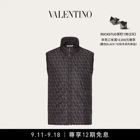 【12期免息】华伦天奴VALENTINO男士V标志尼龙背心图片