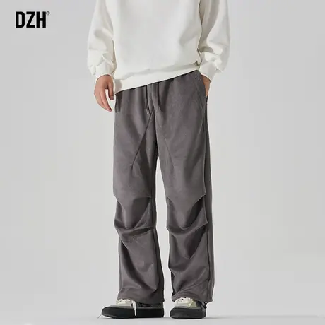 男士工装裤男个性潮牌裤子秋季哈伦裤男裤2023新款宽松阔腿休闲裤图片