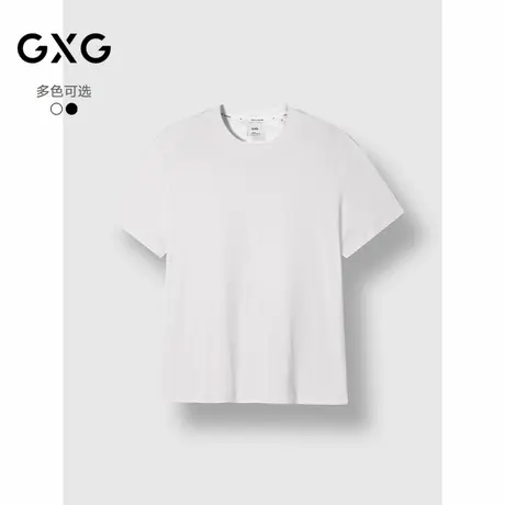 GXG男装 商场同款双色简约短袖T恤男通勤打底衫 25年春G25X445041图片