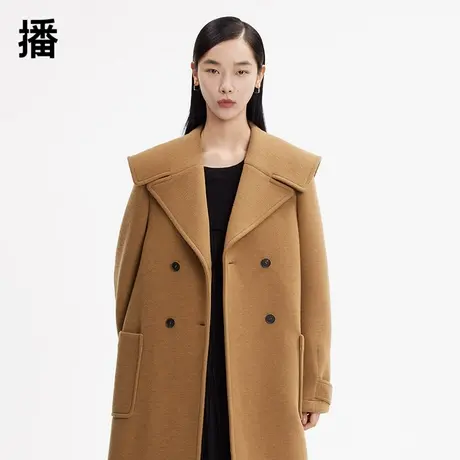 呼呼专享 播中长款大衣BDP4AD0620光之影像图片