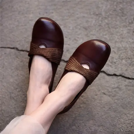 Artmu阿木原创复古森系浅口单鞋女平底一脚蹬女鞋2023春季新款商品大图