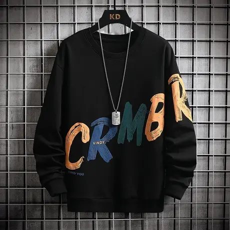 12男孩13胖大童14春秋季棉感长袖T恤15岁初中学生16帅气打底衫潮商品大图