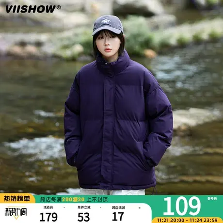 VIISHOW加厚保暖美式棉服男潮牌宽松面包服衣服冬季男生痞帅棉衣商品大图