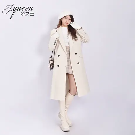 灯芯绒西装大衣女秋冬季新款气质时尚高级感中长款条绒西服外套图片