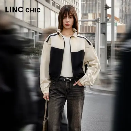 LINCCHIC金羽杰2024年春季新品都市轻机能夹克外套女S241JK069Y商品大图