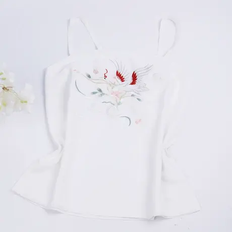 如梦霓裳汉服女伴花眠刺绣花吊带抹胸对襟襦裙褙子原创设计商品大图