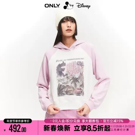 ONLY2024春季新款迪士尼DISNEY联名宽松短款连帽卫衣女|12419S021商品大图