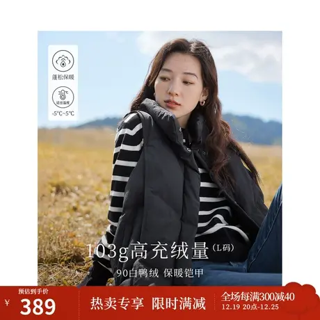 羽绒服马甲2023冬女装新款加厚外穿马夹立领面包棉服短款外套商品大图