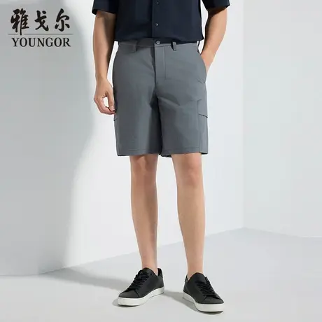 【商场同款】雅戈尔男士短裤夏季新款官方商务休闲舒适男士短裤图片