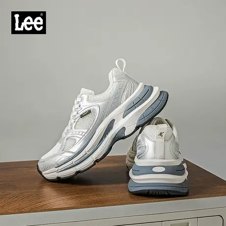 Lee男鞋夏季薄款透气网面老爹鞋男士厚底增高潮流防臭休闲运动鞋商品大图