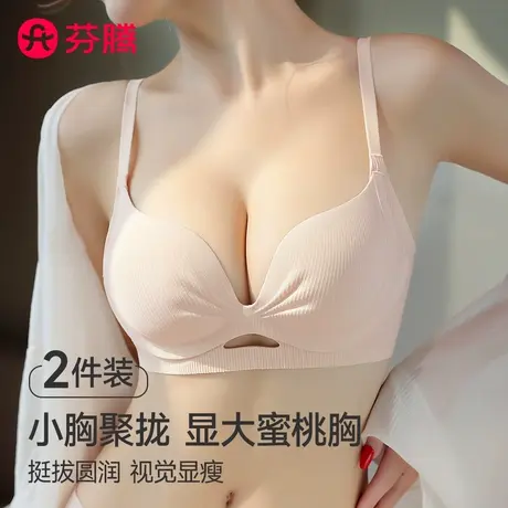 芬腾内衣女小胸聚拢显大收副乳防下垂2025新款无痕性感塑形文胸罩商品大图