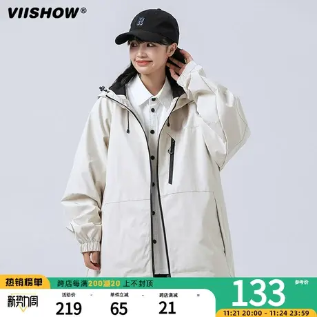 VIISHOW机能冲锋夹克春秋美式季三防宽松潮牌工装运动夹克外套男商品大图