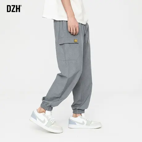 男士休闲裤男潮流韩版裤子男款秋季大码宽松束脚百搭哈伦工装长裤商品大图