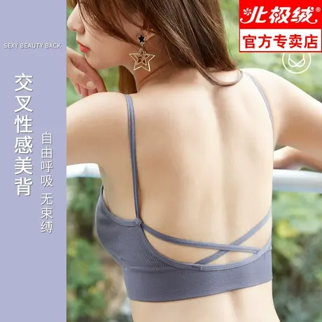 带胸垫美背吊带背心女外穿内搭露背短款网红爆款性感打底黑色夏商品大图