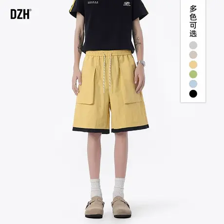男生薄款美式短裤五分裤子男2025夏季新款大码宽松休闲裤中裤男款商品大图
