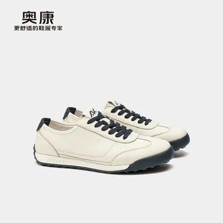 奥康 男鞋2025秋季新款舒适小白鞋时尚百搭潮流运动休闲鞋商品大图