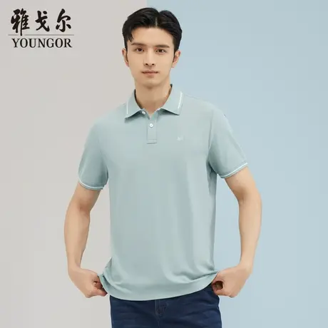 雅戈尔奥莱 商场同款男士商务休闲新款官方正品男士短袖T恤图片