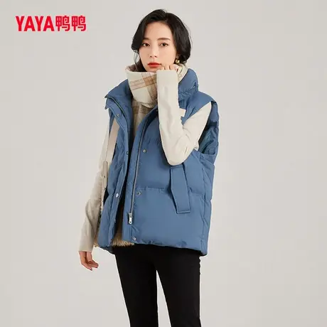 【双十一预售】鸭鸭羽绒马甲女短款2023秋冬新立领韩版气质马夹C图片