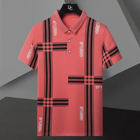 短袖t恤男士polo衫2023新款夏季纯棉潮流半袖潮牌体恤男装上衣服商品大图