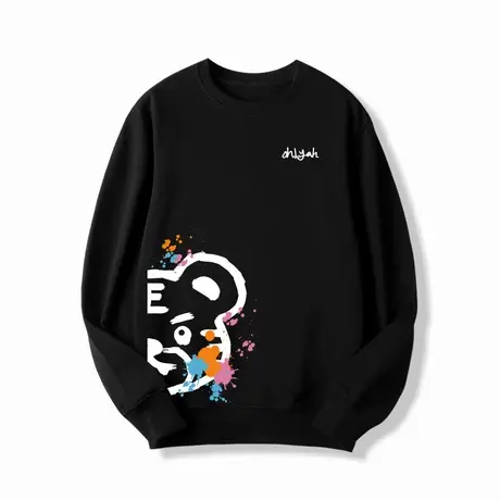 Ohlyah原创潮牌卫衣女国潮牌原宿休闲卫衣圆领大码学生班服定制商品大图