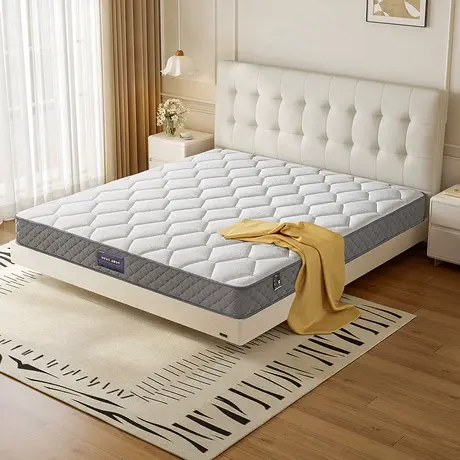 全友家居出租房屋1米5单人乳胶弹簧床垫席梦思家用双人偏硬椰棕垫商品大图