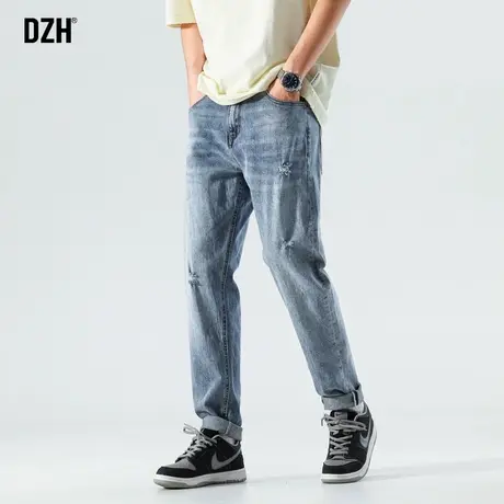 男士修身牛仔裤男潮牌休闲百搭裤子男款秋季男裤2023新款长裤男裤商品大图