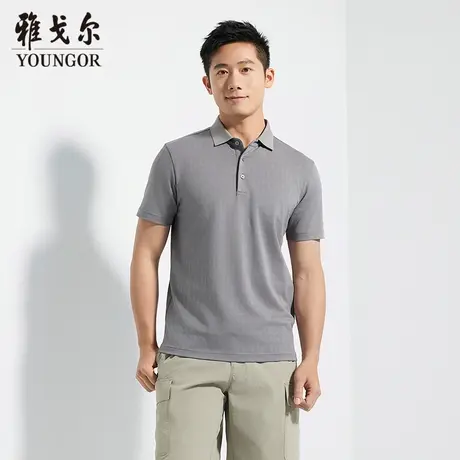 【商场同款】雅戈尔男士短袖POLO夏季新款官方商务休闲短袖T恤男商品大图