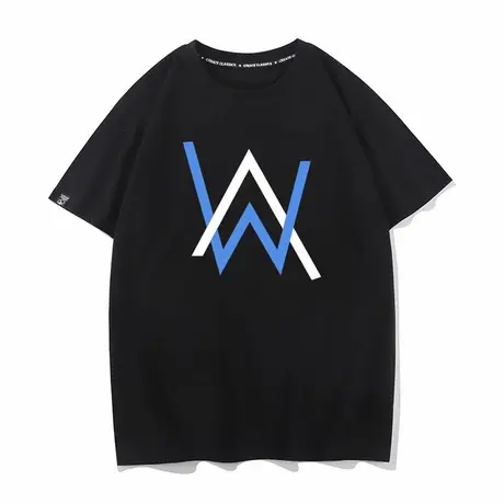 艾伦沃克 alan walker男女同款衣服短袖T恤打底衫半袖宽松情侣装商品大图