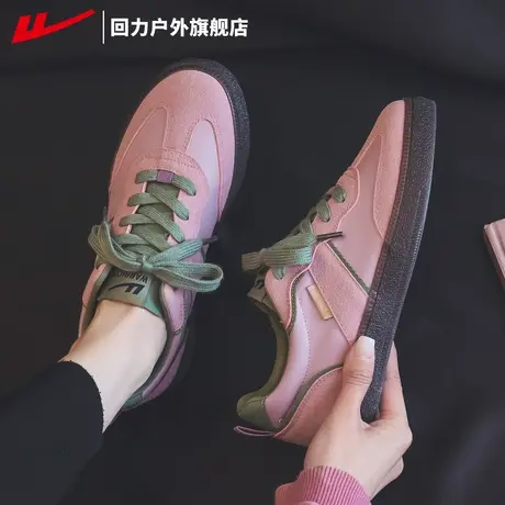 回力女鞋德训鞋女2025新款春季透气百搭复古运动鞋厚底增高板鞋女图片