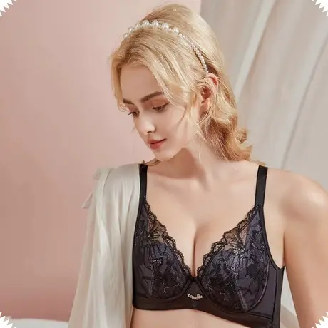 Shaply/莎莲妮内衣女大胸显小聚拢收副乳防下垂调整型文胸罩薄款商品大图