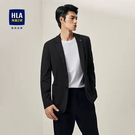 HLA/海澜之家修身休闲西服2025秋季新款轻旅系列挺括便服单西男商品大图