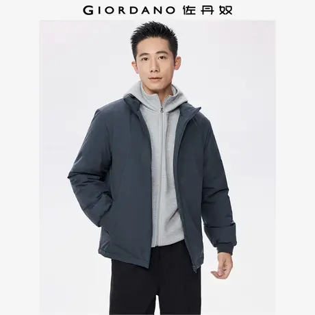 佐丹奴外套男装立领拉链口袋梭织棉衣外套 13075852商品大图