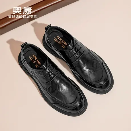 奥康 男鞋2026春季新款头层牛皮商务正装男士休闲皮鞋结婚鞋N商品大图