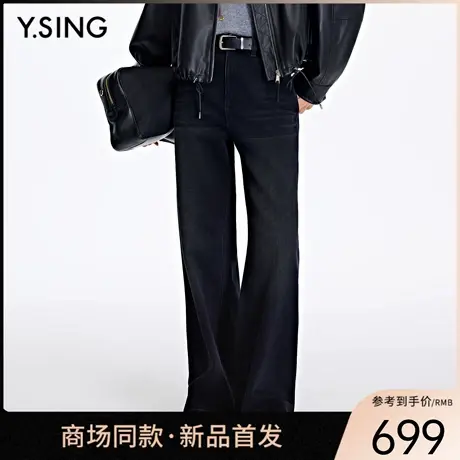 【商场同款】Y.SING衣香丽影2026春黑色牛仔裤160116803商品大图