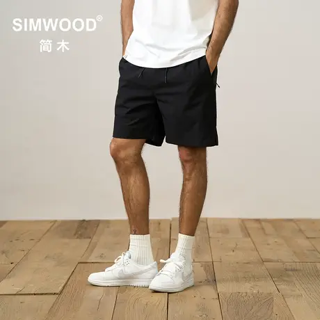 Simwood简木男装【宽松版型】户外薄款短裤吸湿速干四面弹沙滩裤图片
