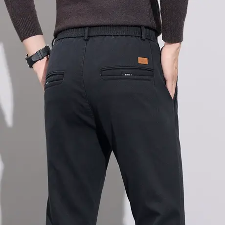 春秋款男装修身直筒休闲裤子秋冬季2024新款男士商务西装西裤男裤商品大图