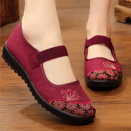 妈妈鞋老北京布鞋官方旗舰店正品中老年老人鞋女秋季女款奶奶女鞋商品大图