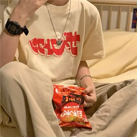 2023夏季新款日系盐系少女可爱纯棉宽松百搭半袖短袖T恤女上衣ins图片