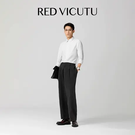 VICUTU威可多男士25秋季新款长裤舒适日常休闲裤经典时尚百搭裤子图片