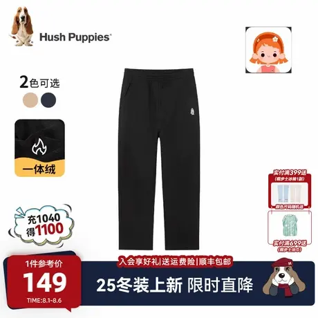 【25秋冬新品】暇步士童装女童加绒长裤大童休闲一体绒儿童裤子商品大图
