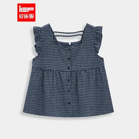 IEF/爱依服2025夏季新款韩版甜美减龄少女风设计感百搭背心上衣商品大图