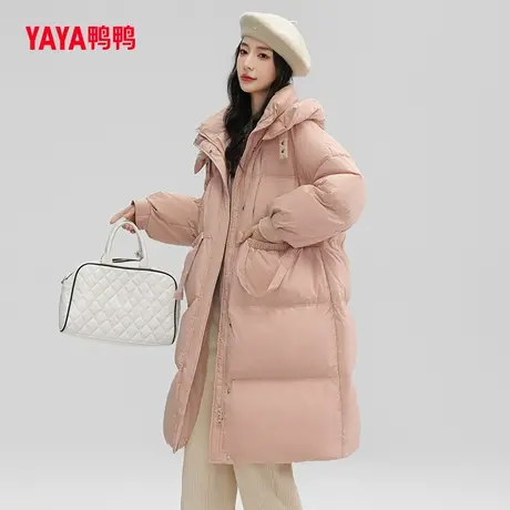 【双十一预售】鸭鸭羽绒服女2023年秋冬新品中长加厚连帽保暖外套图片