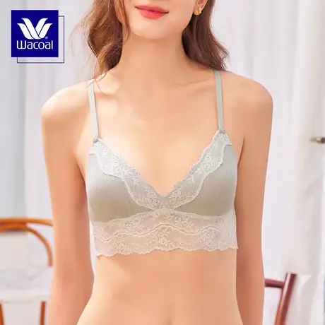 华歌尔Wacoal抗菌内衣女棉质胸罩无钢圈小胸美背文胸WB3441图片