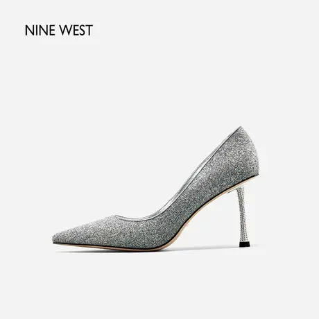 Nine West/玖熙高级感婚宴礼服鞋2024秋新款仙女风格利特尖头单鞋商品大图