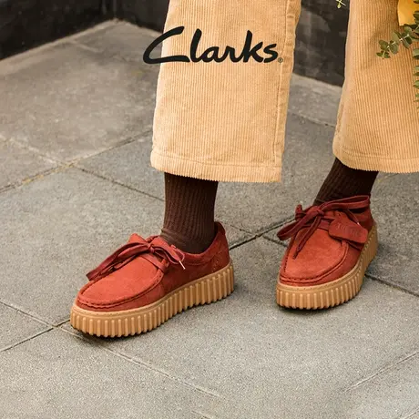 Clarks其乐Torhill Bee女鞋春季松糕底饼干鞋厚底复古休闲鞋女商品大图